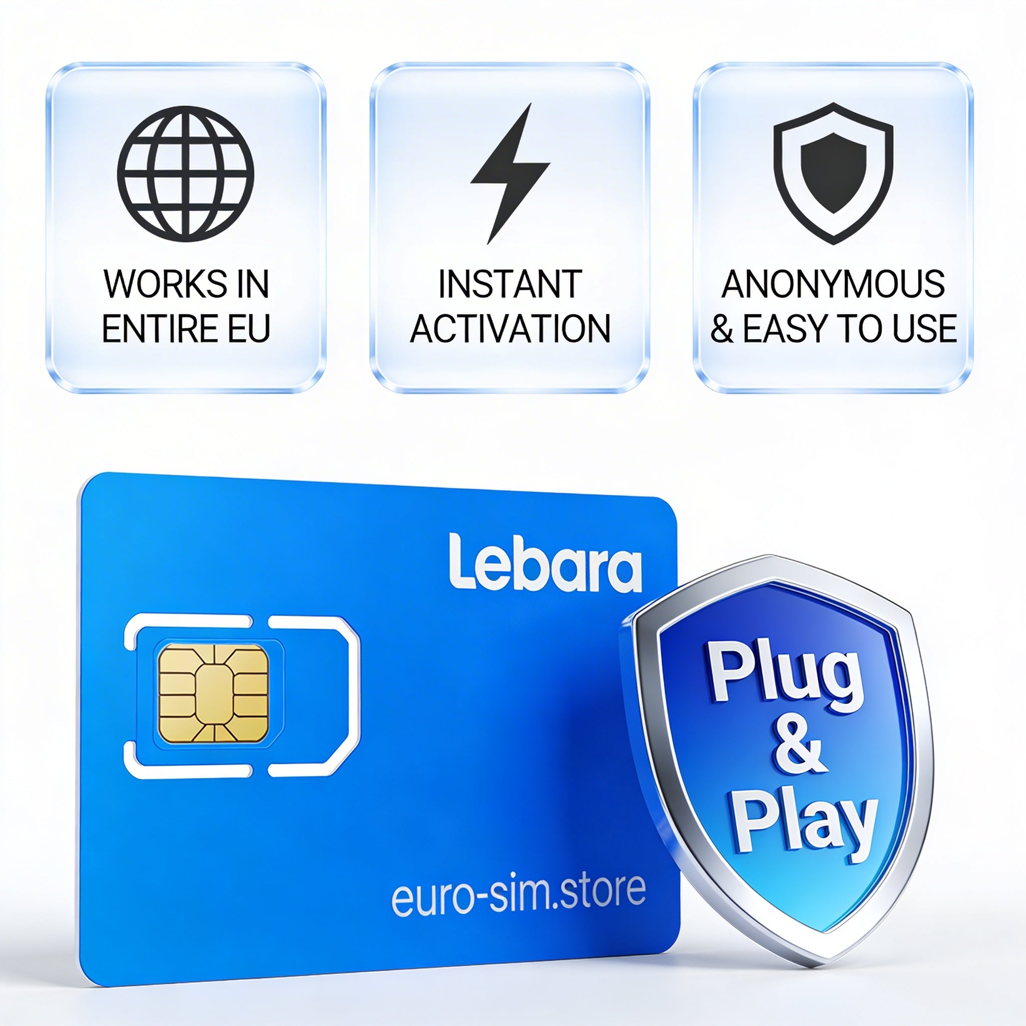 Lebara Anonymous SIM Card - Easily Activated: No ID Proof Needed