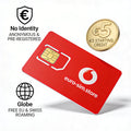 Scheda SIM prepagata Vodafone anonima con credito iniziale di 5 € - Registrata e già attivata
